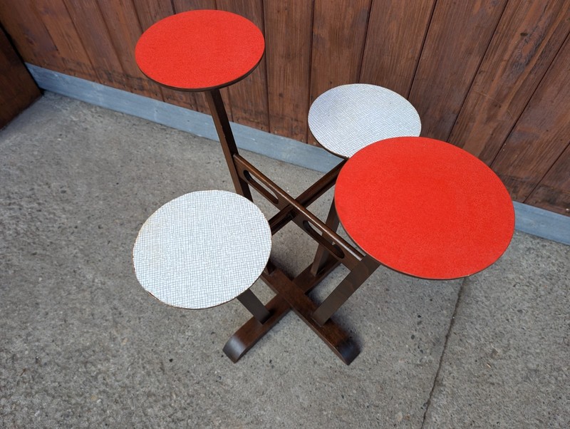 50s Vintage Flower Table 50er Blumentisch Rockabilly Floral Etagere 3, Original gallery
