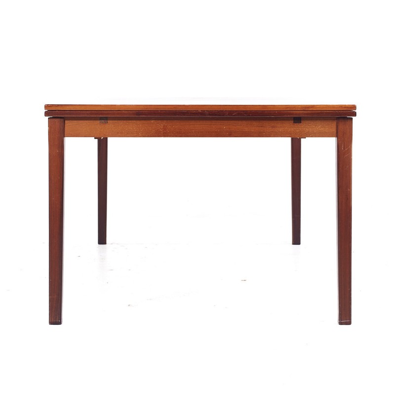 Johannes Andersen Style Mid Century Danish Rosewood Hidden Leaf Dining Table gallery