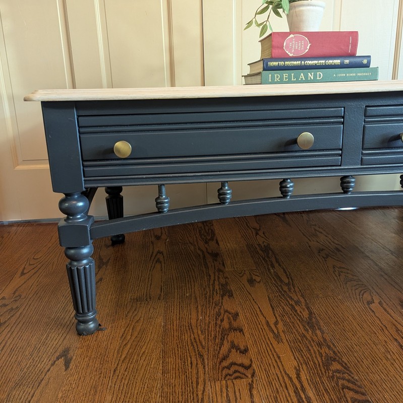 Restored Vintage Solid Wood Coffee Table & End Table Set | Local Pickup Only gallery