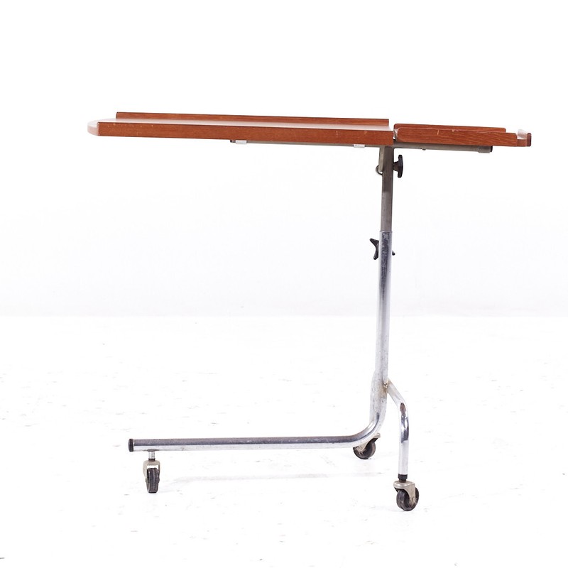 HMN Mid Century Danish Teak Adjustable Tray Table gallery