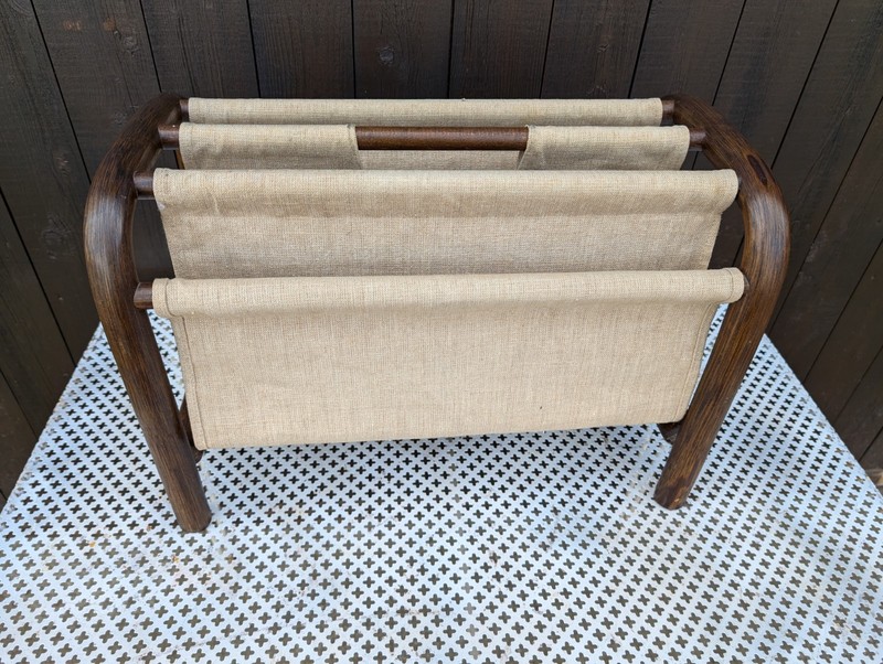 60s Newspaper Stand Vintage Table Retro Side Table Bamboo Table gallery