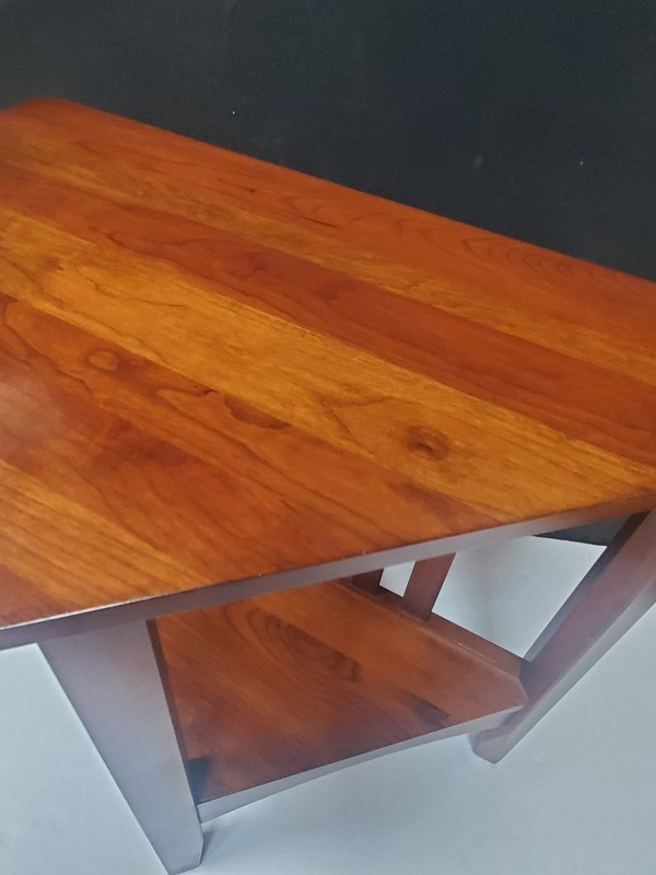Ethen Allen Solid Cherry Corner Table American Impressions **see descr ** gallery