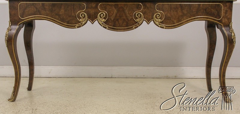 58263: MASTERCRAFT French Louis XV Walnut Sofa Table gallery