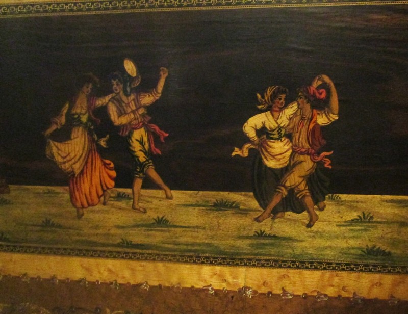 Large Antique 39" Inlaid ITALIAN Wall Hanging or Table Top w/ Rare Woods c. 1890 gallery