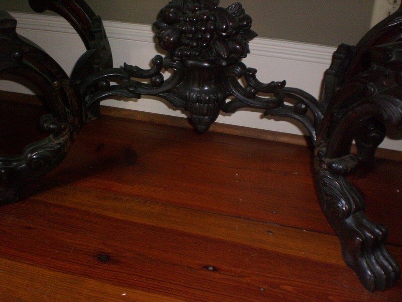 Antique Belter Rococo Rosewood Pier Table 1800's gallery
