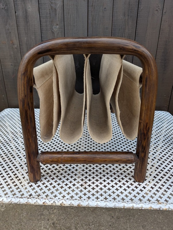 60s Newspaper Stand Vintage Table Retro Side Table Bamboo Table gallery