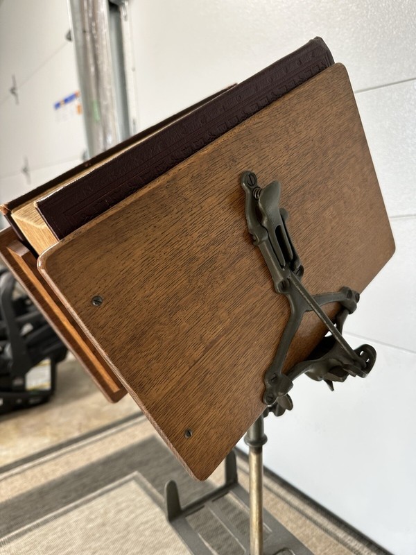 1800’s Victorian Book Stand Reticulated gallery