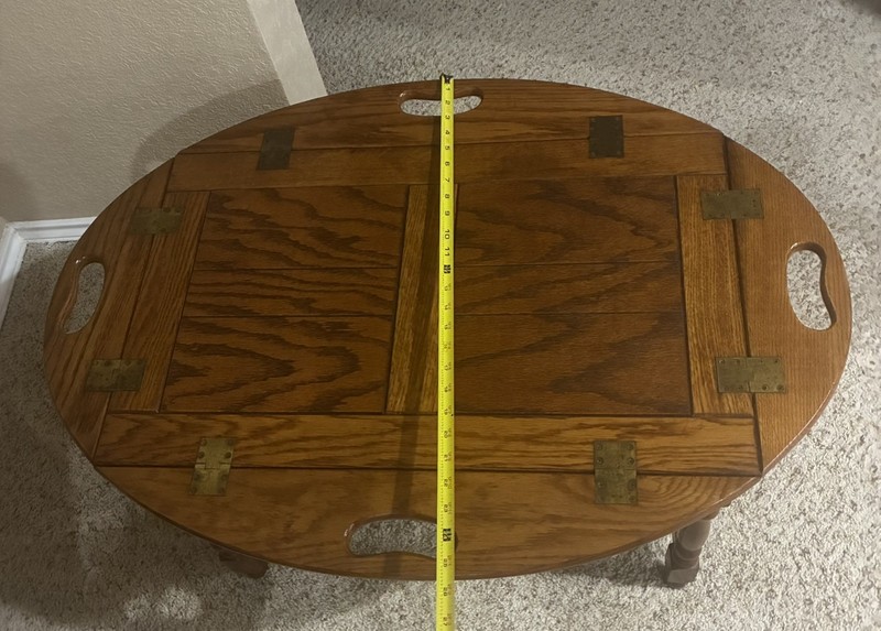 Vintage 35 in BUTLER TRAY/COFFEE TABLE by Grate Hime & Fireplace Centers. gallery