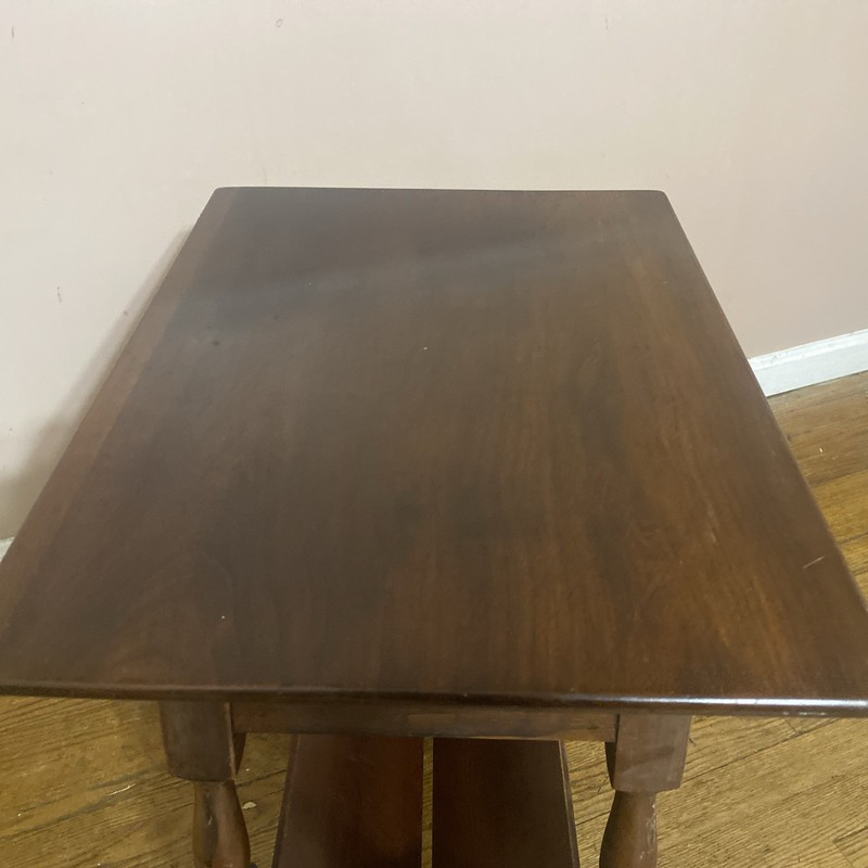 Antique L & J G Leopold Stickley Jacobean Cherry Wood One Drawer End Side Table gallery