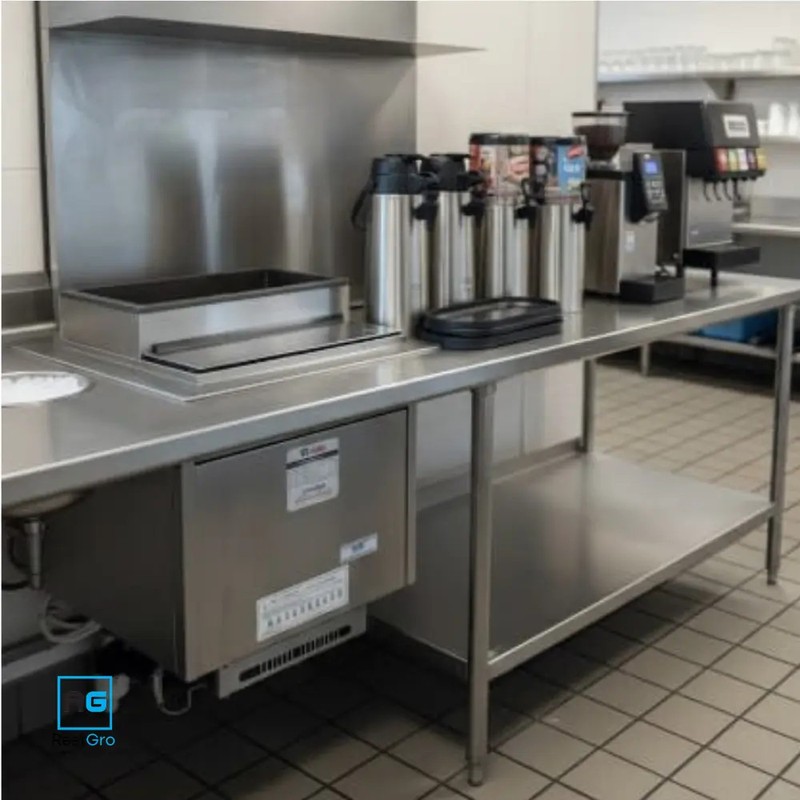 Commercial Self-Service Beverage Station with Countertop Dispensers - From gallery
