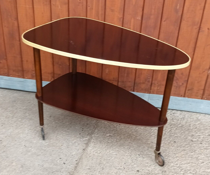 Serving Trolley Tea Wood 50er Table Rockabilly Side Mid Century BAR