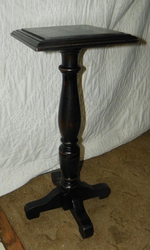 Pine Black Distressed Plant Stand (PS137) gallery