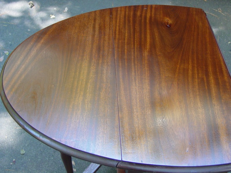 Small Size English Mahogany Drop Leaf Gateleg Table W/Turn Post Legs 0 S&H gallery