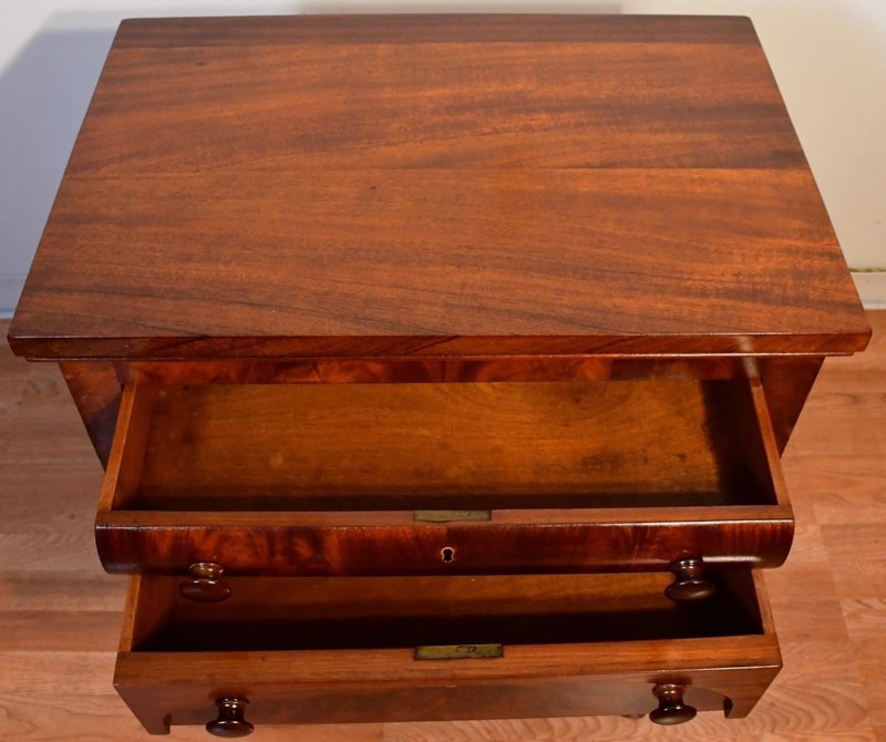 1880s Antique Empire Mahogany work table / side table gallery