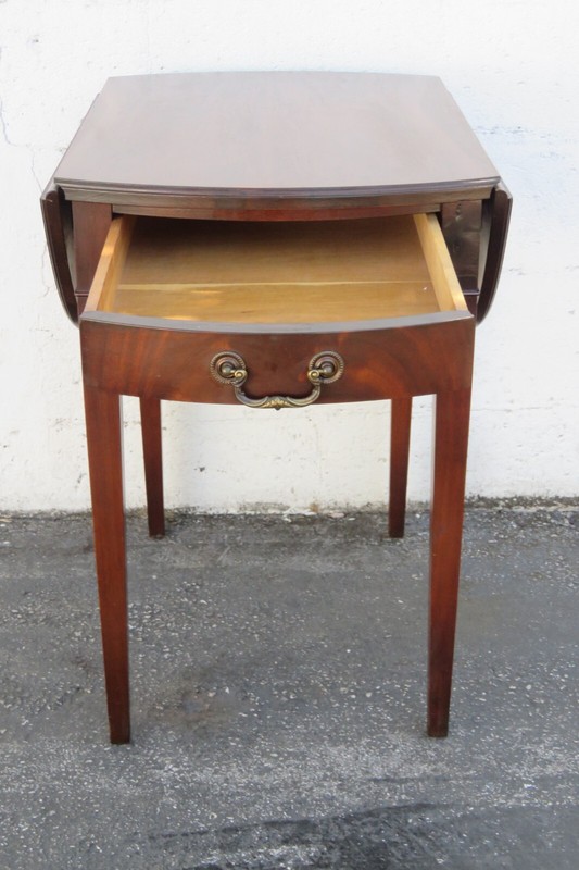 Imperial Drop Leaf Mahogany Side End Table 5852 gallery