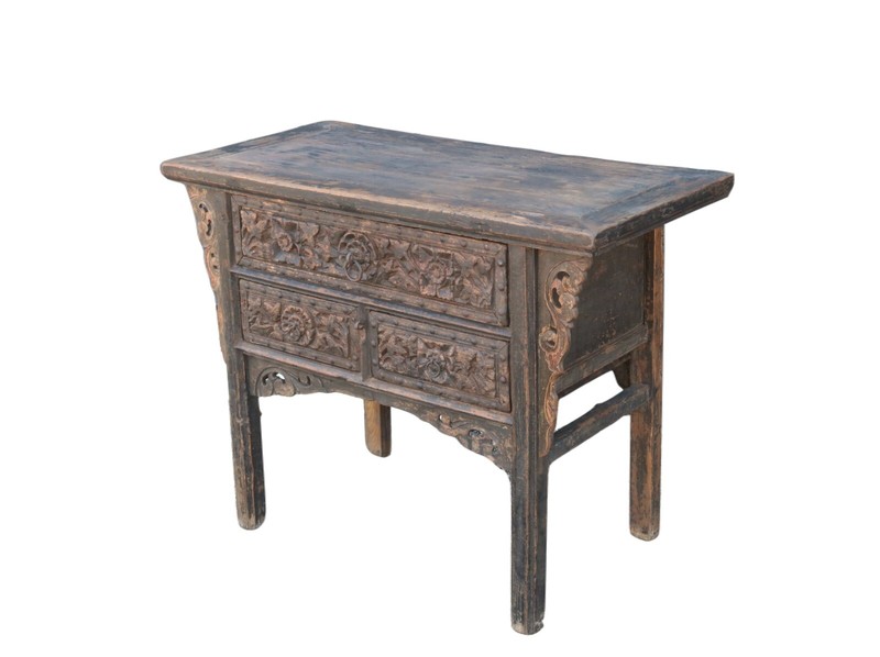Hand Carved Antique Shanxi Console Table gallery