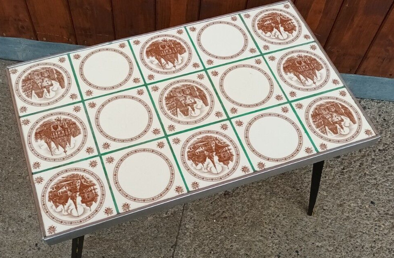 Flower Bench 50s Vintage Flower Table Rockabilly Retro Flower Stand Stool 60s gallery