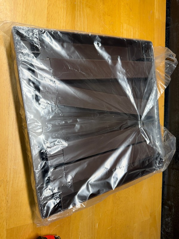 Vintage Plastic Parsons Table 14X14X14 Brown NOS Sealed gallery