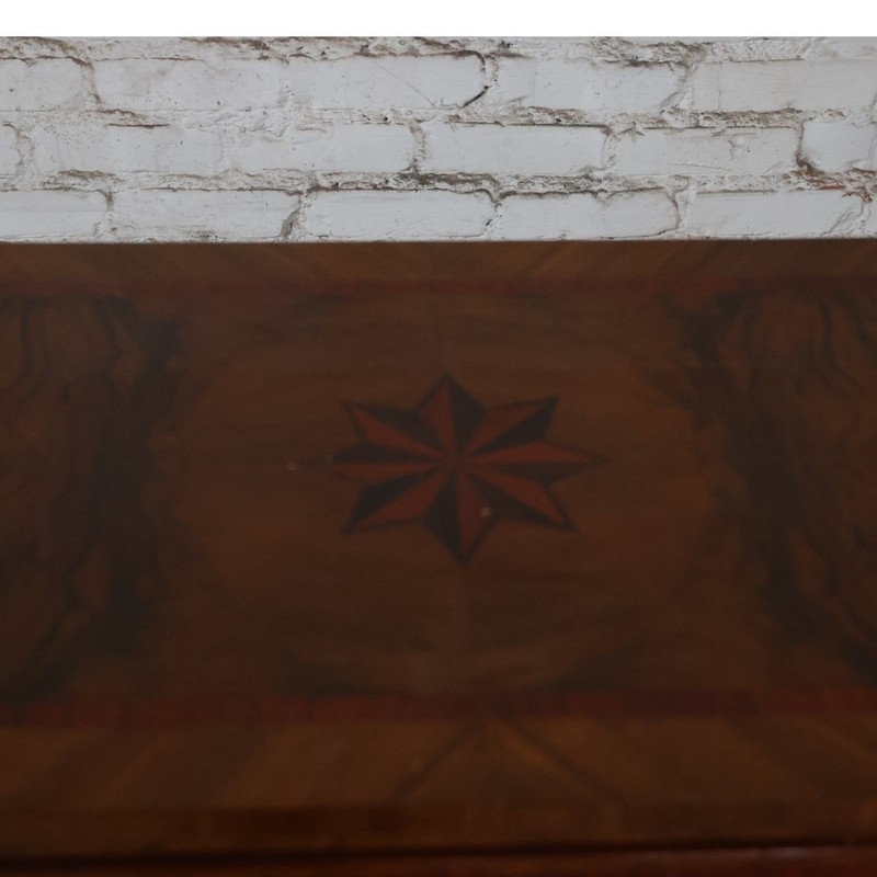 19th Century French Walnut Star Inlay Table (Set of 2) gallery