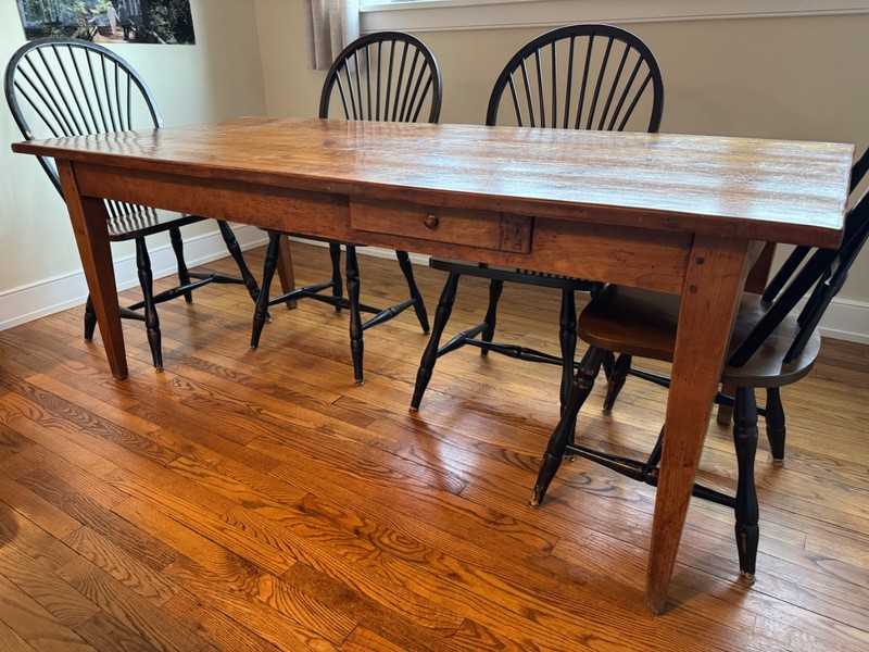 Vintage Farm Table Dining set gallery