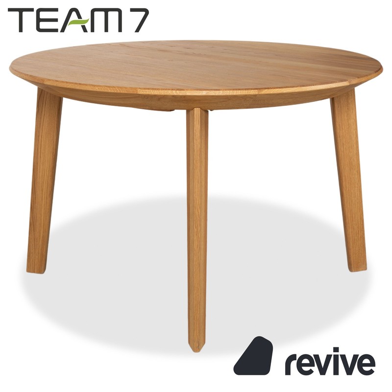 Team 7 Miro Wooden Extending Dining Table Brown, 3 Seats