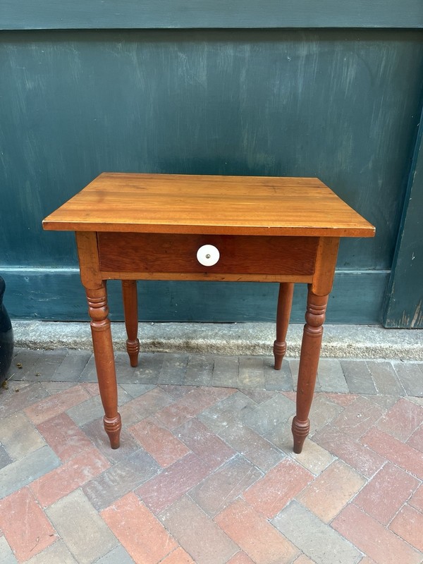 Antique Work Table One Drawer End Side Stand