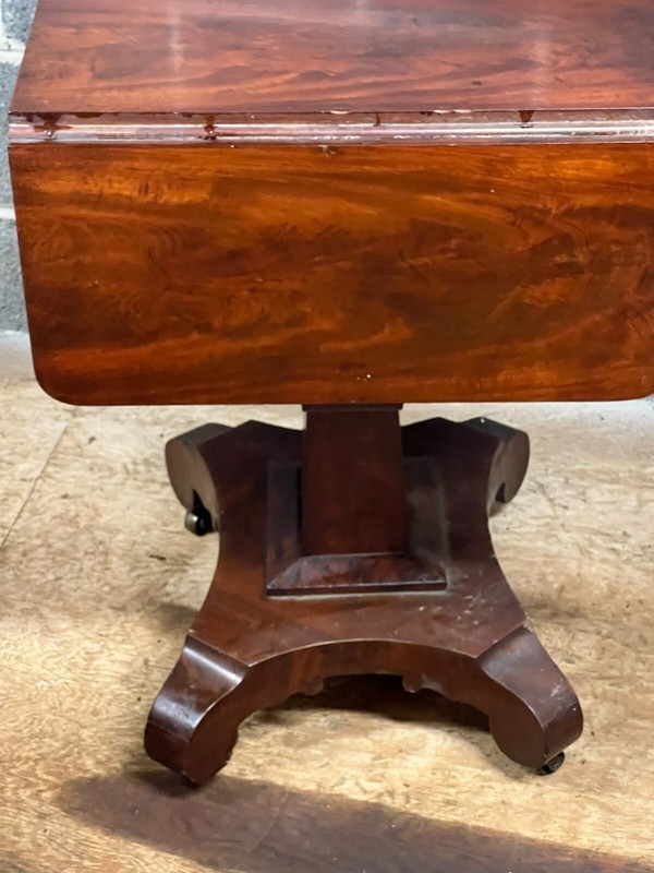 antique empire sewing table stand end table classical federal 1840 gallery