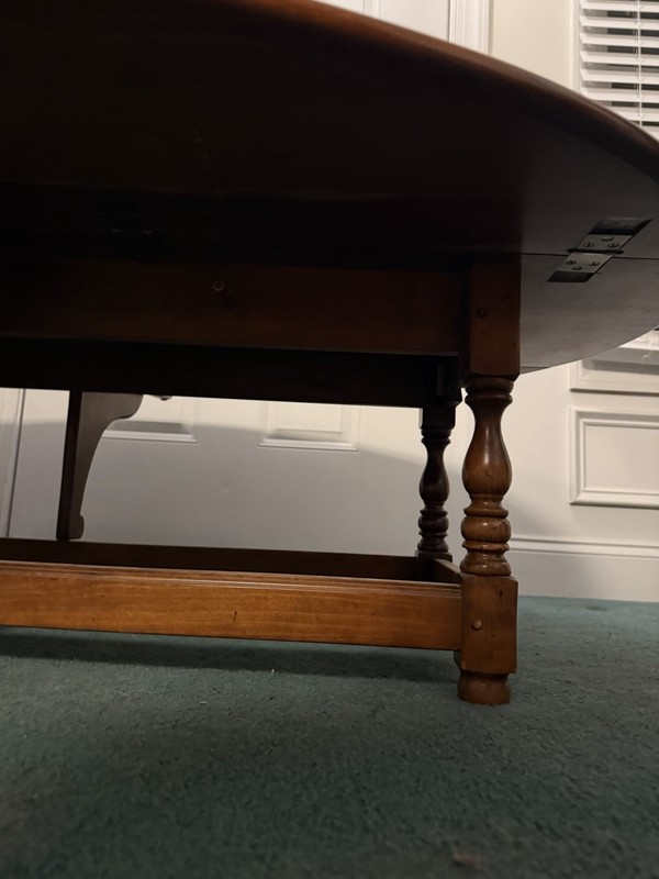 Vintage Stickley Cherry Double Gate Leg Drop leaf Coffee Table Wood Side Table gallery
