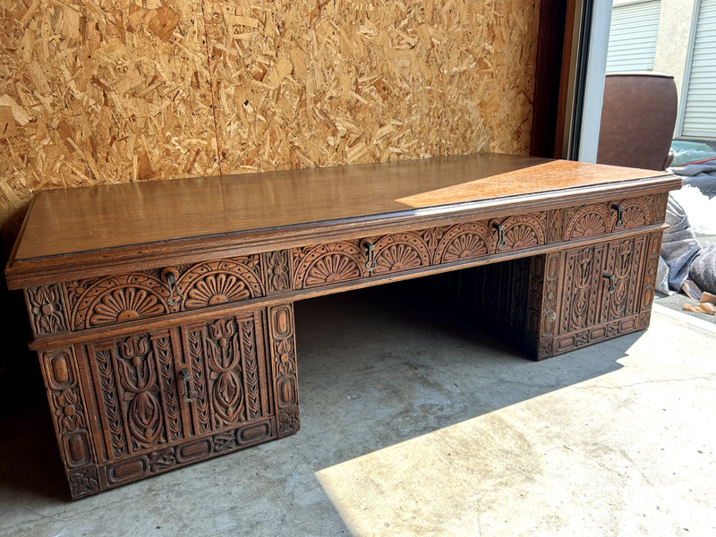 Antique Hand-Carved Solid Wood Coffee Table – Lady Montgomery of Montgomery Ward