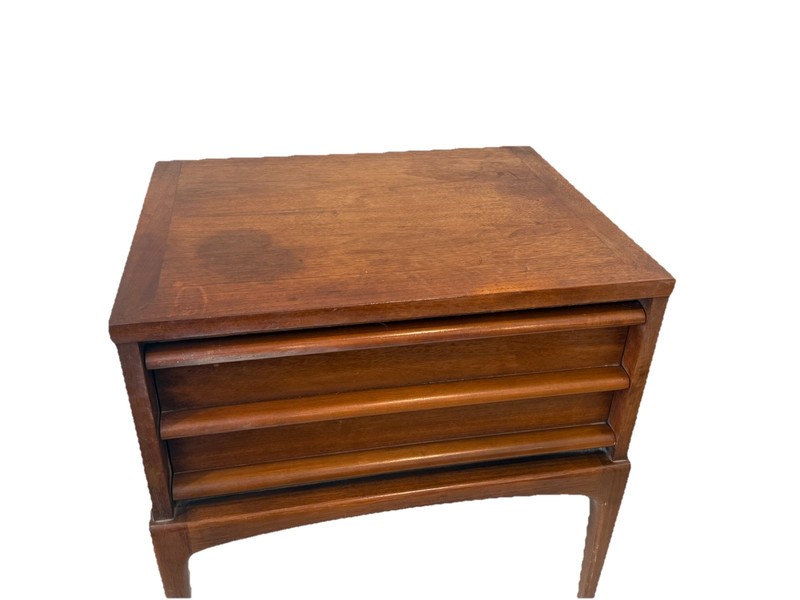 Original Mid-Century Lane Rhythm Series Walnut Nightstand End Table (99) gallery