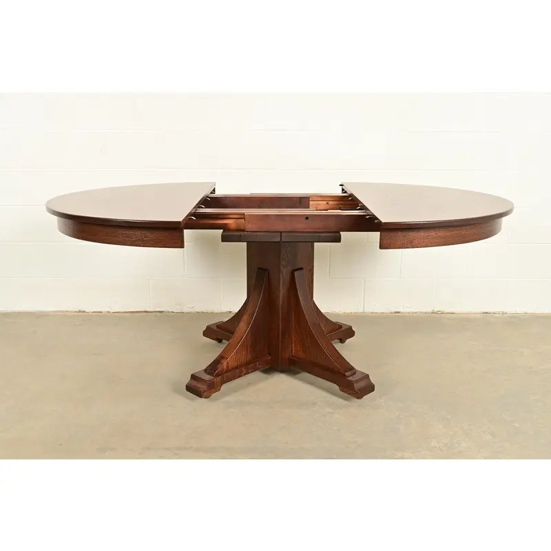 Stickley Brothers Mission Oak Arts & Crafts Dining Table, Newly Refinished gallery