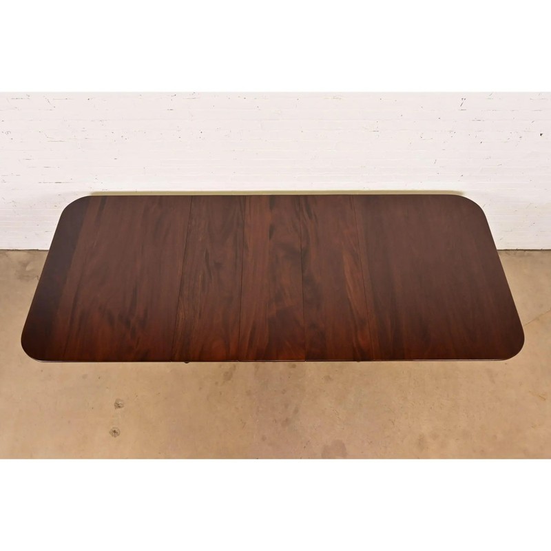 Henkel Harris Georgian Solid Mahogany Double Pedestal Extension Dining Table gallery
