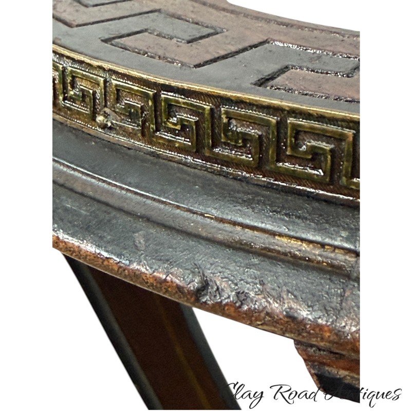 antique victorian pedestal parcel gilt ebonzied walnut porcelain plaque stand gallery
