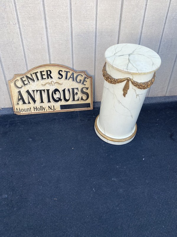 65967 Decorator WOOD Plant Pedestal Stand
