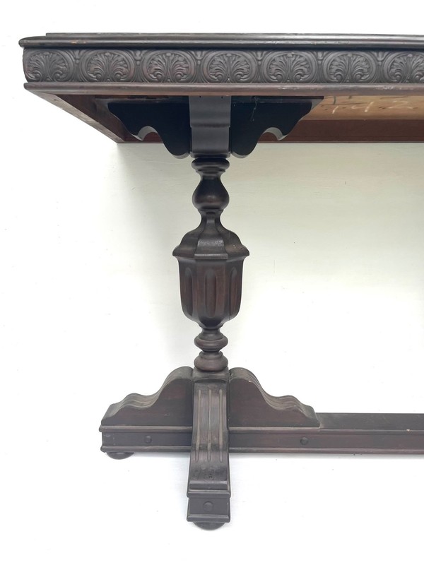Mahogany Jacobean Revival Library Table gallery
