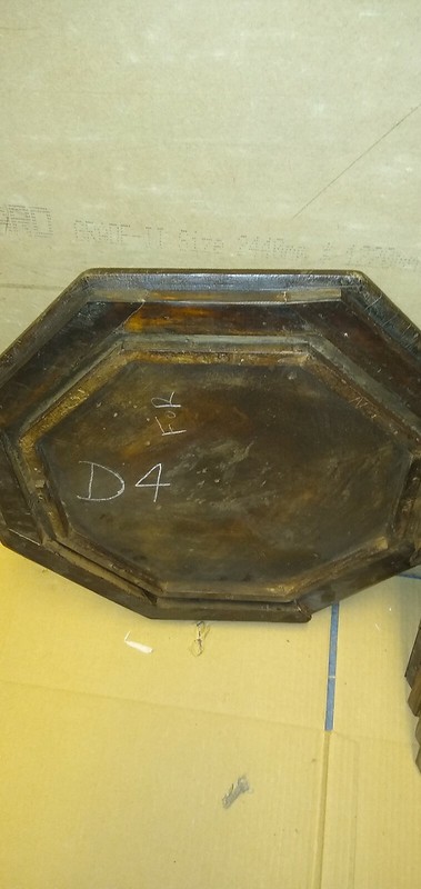 Beautiful Antique Carved Anglo Indian Octagonal Folding Table # (D-4) 21"L 22"H gallery