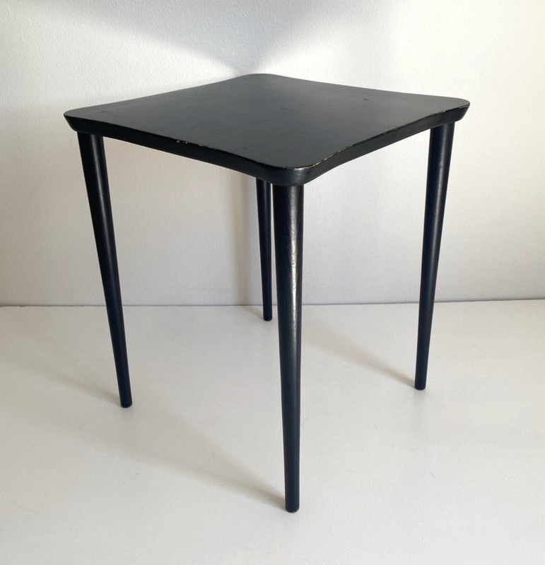 Rare! Antique Munising Wooden Side Table Made in Michigan USA