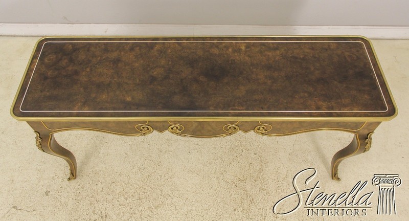 58263: MASTERCRAFT French Louis XV Walnut Sofa Table gallery