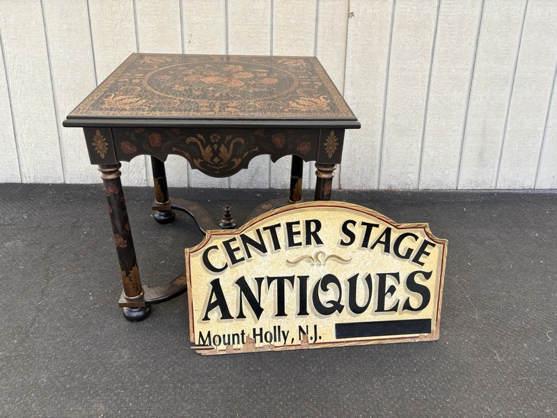 66704 Ebony Decorator Lamp Table Stand