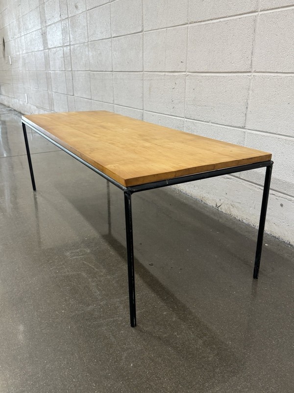 Paul McCobb Planner Group Birch and Iron Coffee Table or Bench, MCM gallery