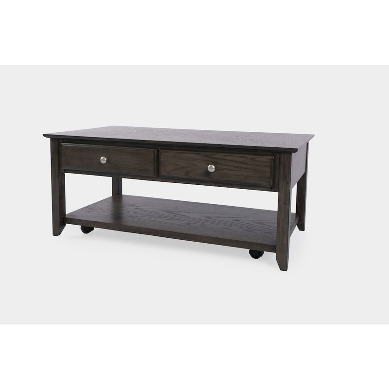 Modern Espresso Four Drawer 44" Coffee Table gallery