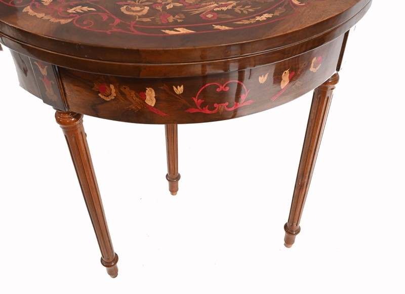 French Empire Card Chess Table Demi Console Games Tables gallery