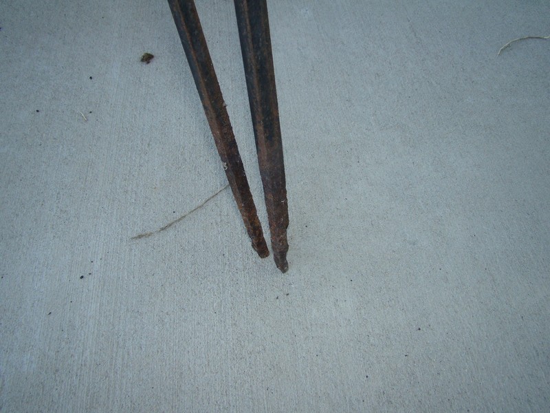 VTG MID CENTURY 50's TABLE w/ WROUGHT IRON HAIRPIN LEGS & YELLOW FORMICA TOP gallery