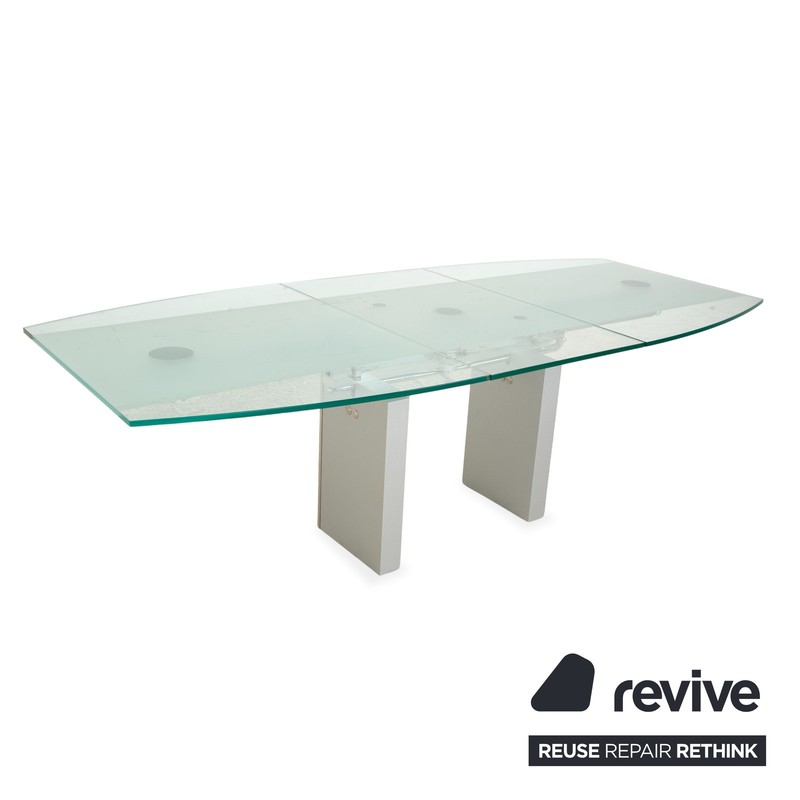 Ronald Schmitt K5000 Glass Dining Table Silver Chrome Manual Function gallery