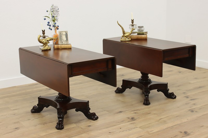 Empire Design Antique Drop Leaf Breakfast or Game Table #49103 gallery