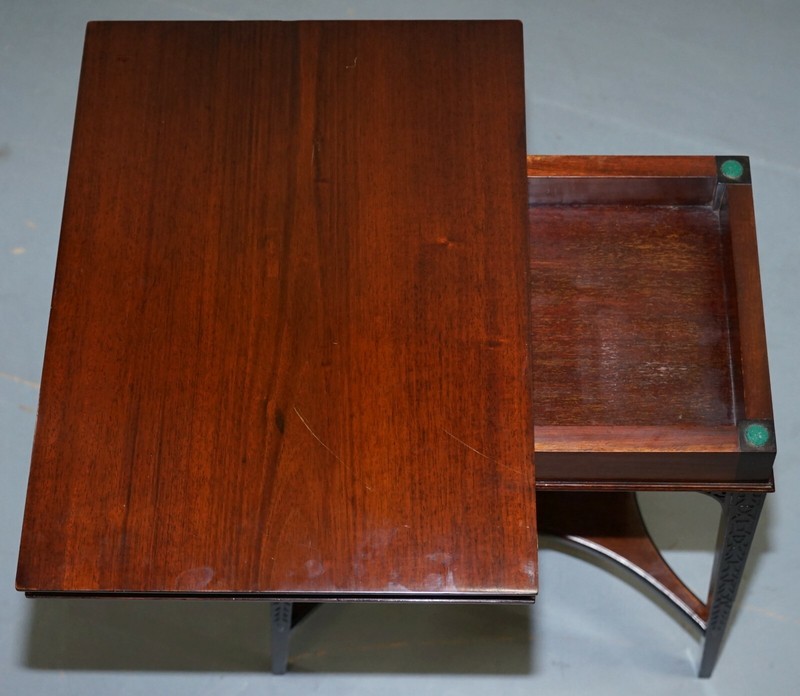ORIGINAL RARE GILLOWS LANCASTER CIRCA 1789-95 MAHOGANY FOLD OVER GAME CARD TABLE gallery