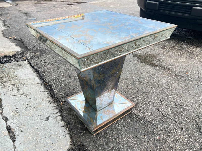 Mid Century Eglomise Mirrored Table gallery