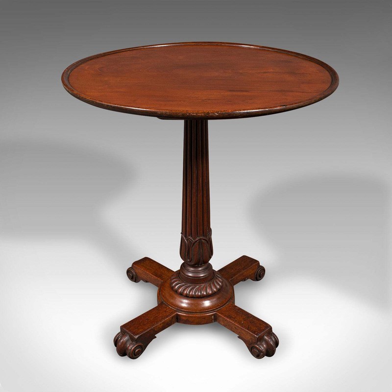 Small Antique Wine Table, English, Lamp, Side, Serving, William IV, Circa 1835 gallery