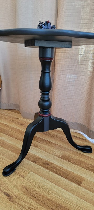 Solid Wood Antique Side Table Accent Table Gothic Vibes gallery