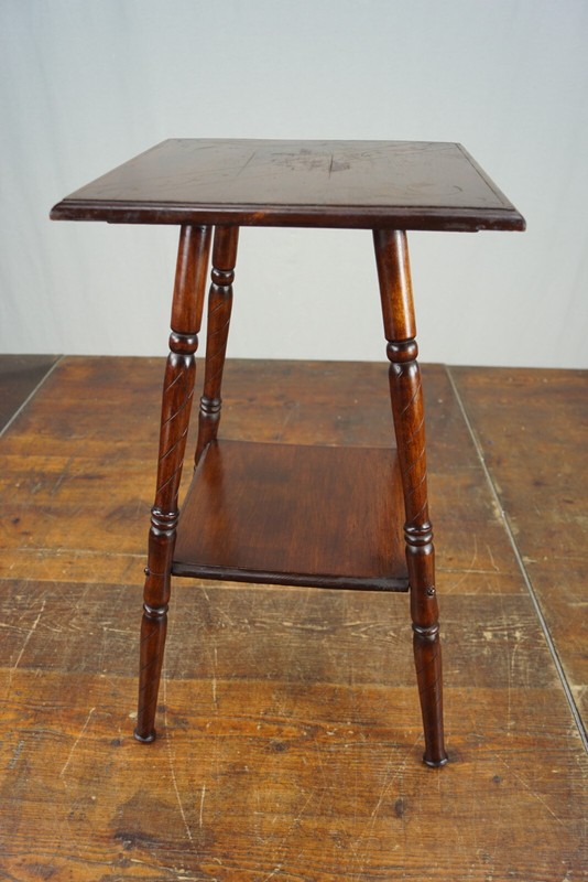 Vintage Flower Table 50s Mid-Century 60s Flower Stand Wood Table 2 gallery